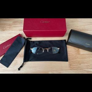 Cartier Canazei Eyeglasses - CT0048O (Gold/Brown)